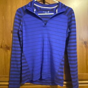 Smartwool Quarter Zip, Purple Women’s M